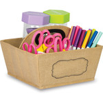 Teacher Created Resources Storage Caddy w/Handle, 9"x6"x9", Brown (TCR20836) View Product Image