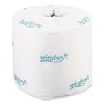 Windsoft Bath Tissue, Septic Safe, Individually Wrapped Rolls, 2-Ply, White, 400 Sheets/Roll, 24 Rolls/Carton