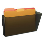 deflecto DocuPocket Stackable Wall Pocket, Letter Size, 13" x 4", Smoke