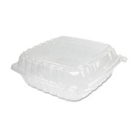 Dart ClearSeal Hinged-Lid Plastic Containers, 9.3 x 8.8 x 3, Clear, Plastic, 100/Bag, 2 Bags/Carton (DCCC95PST1) View Product Image