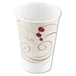 SOLO Symphony Design Wax-Coated Paper Cold Cups, ProPlanet Seal, 7 oz, Beige/White, 100/Sleeve, 20 Sleeves/Carton (SCCR7NSYM) View Product Image
