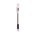 Pentel R.S.V.P. Ballpoint Pen, Stick, Medium 1 mm, Violet Ink, Clear/Violet Barrel, Dozen (PENBK91V) View Product Image