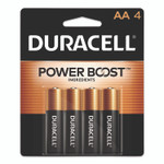 Duracell Power Boost CopperTop Alkaline AA Batteries, 4/Pack