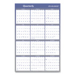 AT-A-GLANCE Vertical/Horizontal Erasable Quarterly/Monthly Wall Planner, 24 x 36, White/Blue Sheets, 12-Month (Jan to Dec): 2023 Product Image 