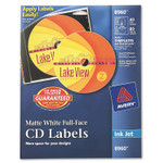 Avery Inkjet Full-Face CD Labels, Matte White, 40/Pack (AVE8960) View Product Image