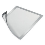 Durable DURAFRAME Magnetic Sign Holder, 8.5 x 11, Silver Frame, 2/Pack (DBL477123) View Product Image