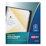 Avery Top-Load Poly Three-Hole Sheet Protectors, Non-Glare, Letter, 50/Box (AVE74204) View Product Image