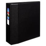 Avery Heavy-Duty Non-View Binder with DuraHinge and Locking One Touch EZD Rings, 3 Rings, 4" Capacity, 11 x 8.5, Black (AVE79984) View Product Image