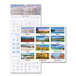 AT-A-GLANCE Scenic Three-Month Wall Calendar, Scenic Landscape Photography, 12 x 27, White Sheets, 14-Month (Dec to Jan): 2023 to 2025 View Product Image
