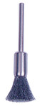 Weiler Miniature Stem-Mounted End Brushes  Stainless Steel  0.005 In  25 000 Rpm (804-26114) View Product Image