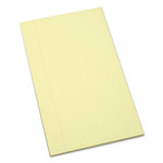 AbilityOne 7530011247632 SKILCRAFT Writing Pad, Wide/Legal Rule, 100 Canary-Yellow 8.5 x 13.25 Sheets, Dozen (NSN1247632) View Product Image