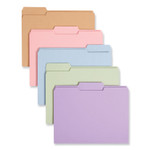 Smead Colored File Folders, 1/3-Cut Tabs: Assorted, Letter Size, 0.75" Expansion, Assorted Colors, 100/Box