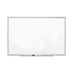 Quartet Classic Series Porcelain Magnetic Dry Erase Board, 48" x 36", White Surface, Satin Aluminum Frame