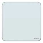 U Brands Cubicle Glass Dry Erase Board, 12" x 12", White Surface