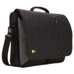 Case Logic Laptop Messenger, Fits Devices Up to 17", Dobby Nylon, 3.37 x 17.75 x 13.75, Black