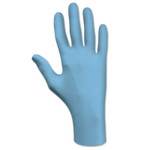 SHOWA N-Dex Disposable Nitrile Gloves, Lightly Powdered, 4 mil, X-Large, Light Blue View Product Image