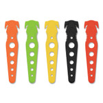 Westcott Safety Cutter, 1.2" Blade, 5.75" Plastic Handle, Assorted, 5/Pack