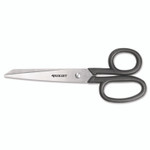 Westcott Kleencut Stainless Steel Shears, 7" Long, 3.31" Cut Length, Straight Black Handle