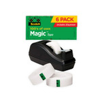 Scotch Magic Tape Desktop Dispenser Value Pack, 1" Core, 0.75" x 83.33 ft, Clear Product Image 