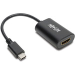 Tripp Lite Adapter, USB-C to HDMI 4K, 60 Hz, 1-4/5"Wx1-1/10"Lx3/5"H, BK (TRPU44406NHD4K6) View Product Image