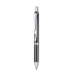 Pentel EnerGel Alloy RT Gel Pen, Retractable, Medium 0.7 mm, Black Ink, Black Barrel (PENBL407AA) View Product Image