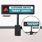 Advantus People Pointer Cubicle Sign, Plastic, 8.5 x 2, Black (AVT75334) View Product Image