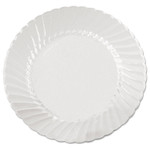 WNA Classicware Plates, Plastic, 9" dia, Clear, 18/Bag, 10 Bags/Carton (WNACW9180) View Product Image