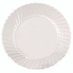 WNA Classicware Plates, Plastic, 9" dia, Clear, 10/Bag, 18 Bags/Carton