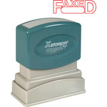Shachihata Inc "Faxed" Ink Stamp,w/Blank Window,1/2"x1-5/8", Red Ink (XST1350) View Product Image