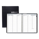 House of Doolittle Recycled Professional Weekly Planner, 15-Minute Appts, 11 x 8.5, Black Wirebound Soft Cover, 12-Month (Jan to Dec): 2025