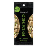 Paramount Farms Wonderful Pistachios, Roasted and Salted, 1 oz Pack, 12/Box Product Image 