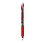 Pentel EnerGel RTX Gel Pen, Retractable, Medium 0.7 mm, Red Ink, Red/Gray Barrel (PENBL77B) View Product Image