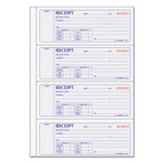 Rediform Money Receipt Book, Softcover, Two-Part Carbonless, 7 x 2.75, 4 Forms/Sheet, 200 Forms Total (RED8L806) View Product Image