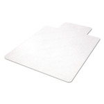 deflecto EconoMat All Day Use Chair Mat for Hard Floors, Flat Packed, 45 x 53, Wide Lipped, Clear (DEFCM21232) View Product Image