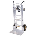 Cosco 3-in-1 Convertible Hand Truck, 800 lb to 1,000 lb Capacity, 21.06 x 21.85 x 48.03, Aluminum (CSC12312ABL1E) View Product Image