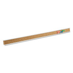 Quartet Bulletin Bar I, 1" x 36", Brown/Silver