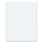 TOPS Cross Section Pads, Cross-Section Quadrille Rule (4 sq/in, 1 sq/in), 50 White 8.5 x 11 Sheets