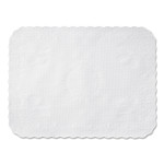 Hoffmaster Scalloped Edge Traymat, Bond Paper, White, 16.63 x 12.75, 1,000/Carton