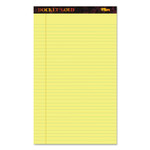 TOPS Docket Gold Ruled Perforated Pads, Wide/Legal Rule, 50 Canary-Yellow 8.5 x 14 Sheets, 12/Pack (TOP63980) View Product Image