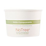 World Centric No Tree Paper Bowls, 12 oz, 4.4" Diameter x 2.5" h, Natural, Sugarcane, 500/Carton