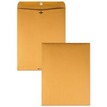 Quality Park Clasp Envelope, 28 lb Bond Weight Kraft, #110, Square Flap, Clasp/Gummed Closure, 12 x 15.5, Brown Kraft, 100/Box (QUA37910) View Product Image