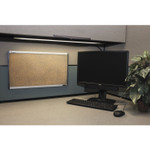 AbilityOne 7195016222141 SKILCRAFT Quartet Cubicle Cork Board, 24 x 14, Tan Surface, Silver Aluminum Frame (NSN6222141) View Product Image