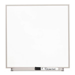 Quartet Matrix Magnetic Boards, 16" x 16", White Surface, Satin Aluminum Frame
