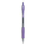 Pilot G2 Premium Gel Pen, Retractable, Extra-Fine 0.5 mm, Purple Ink, Smoke Barrel, Dozen (PIL31006) View Product Image