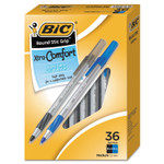 BIC Round Stic Grip Xtra Comfort Ballpoint Pen Value Pack, Easy-Glide, Stick, Medium 1.2mm, Assorted Ink and Barrel Colors, 36/PK (BICGSMG361AST) View Product Image