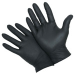 West Chester Durable Industrial Grade Nitrile Disposable Gloves, 5 mil, Large, Black View Product Image