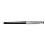 AbilityOne 7520016438194, SKILCRAFT Combo Ballpoint Pen/Stylus, Retractable, Medium 1 mm, Black Ink, Black/Silver Barrel