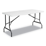 Iceberg IndestrucTable Classic Bi-Folding Table, Rectangular, 60" x 30" x 29", Platinum