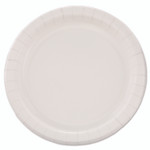 SOLO Bare Eco-Forward Clay-Coated Paper Dinnerware, ProPlanet Seal, Plate, 8.5" dia, White, 125/Pack, 4 Packs/Carton