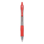 Pilot G2 Premium Gel Pen Convenience Pack, Retractable, Extra-Fine 0.38 mm, Red Ink, Clear/Red Barrel (PIL31279) View Product Image